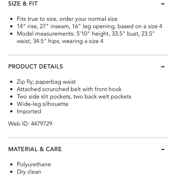 DEREK LAM 10 CROSBY Belted faux leather straight-leg pants - Picture 2 of 7